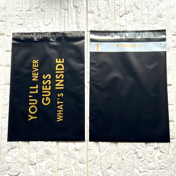 🆕 NEW 10 pcs Black Gold Poly Mailers You'll Never Guess What's Inside 10x13" in - Picture 4 of 7